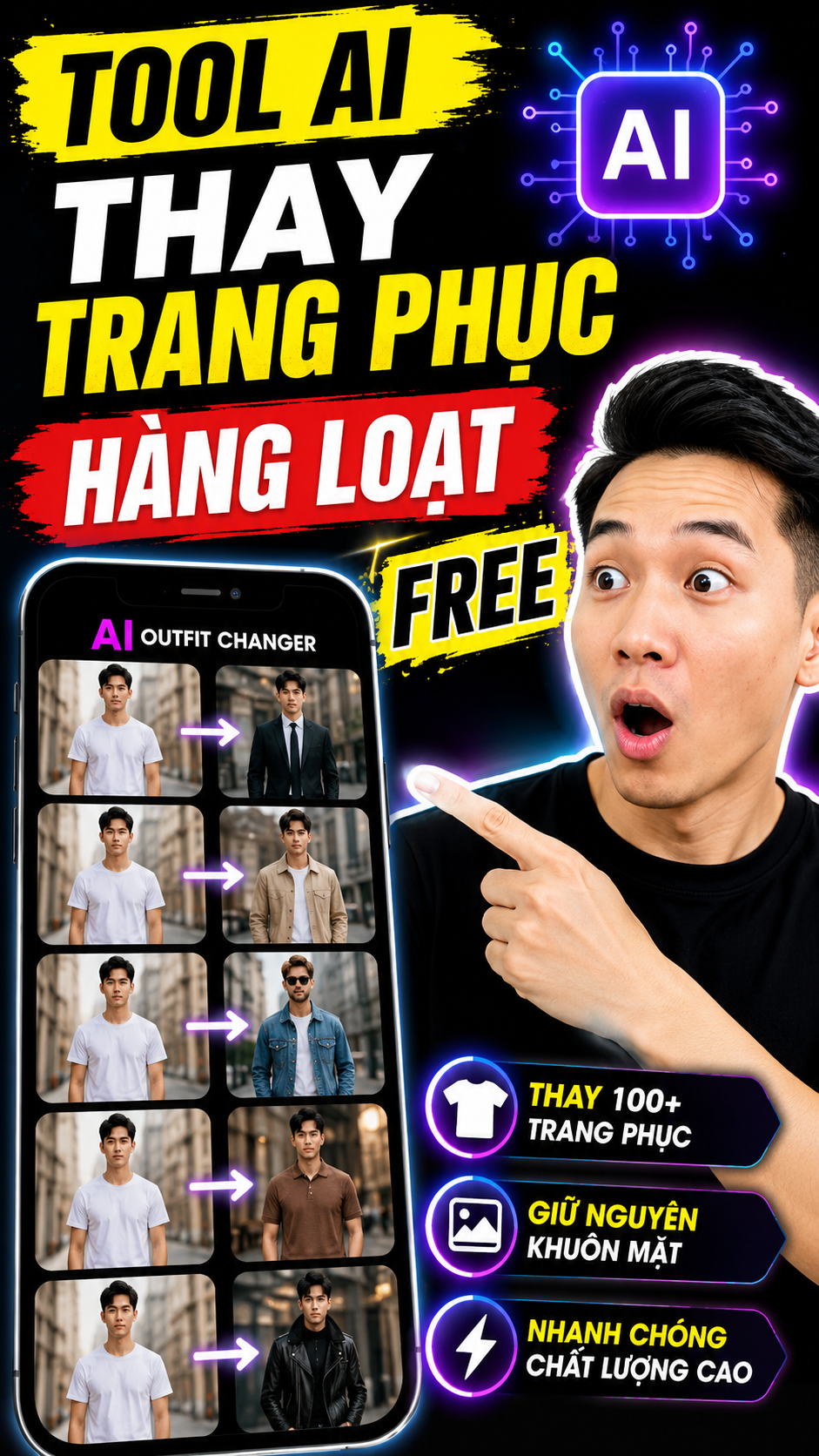 TOOL THAY ĐỒ THỜI TRANG HÀNG LOẠT FREE